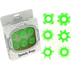 6 Jelly Cockrings Vert Fluo - Dildoshop
