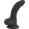Cox Dildo Arqué Black Ventouse 16 X 4 Cm - Dildoshop