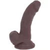 Cox Dildo Articulé Ventouse Marron Brun 14.50 X 3.20 Cm