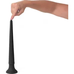 Cox Dildo Progressif Et Gradué Avec Ventouse Silicone Black 29 X 3.5 Cm