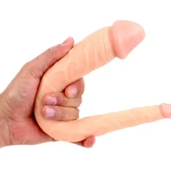 COX DOUBLE DILDO ASYMETRIQUE FLESH