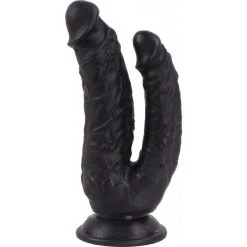 Cox Double Dildo Ventouse Noir 19 X 4.3 Cm