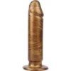 Dildo Phut Dong Gold L 22.5 Ø 5 Cm