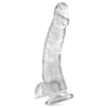 Dildo Pure Jelly Ventouse Translucide 22 Cm X 3.5 Cm