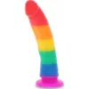Dildo Unicorn Dancer L 17.5 Ø 3.5 Cm Rainbow Silicone