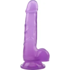 DILDO VENTOUSE HI-RUBBER POURPRE 18.5 X 3.5 Cm - Dildoshop