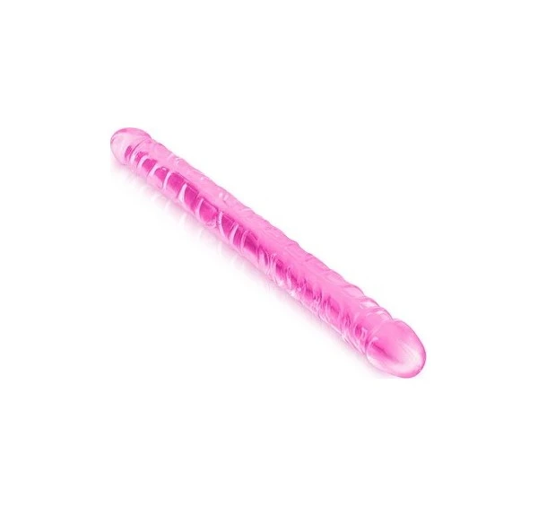 Double Dong Pure Jelly Rose Clear 44 Cm X 4 Cm