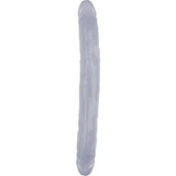 DOUBLE GODE HI-RUBBER CLEAR 31.5 X 3.5 Cm - Dildoshop