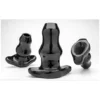Double Tunnel Plug Black M, L Ou XL - Dildoshop