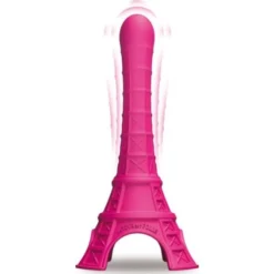Gode Vibrant Tour Eiffel La Tour Est Folle L 21.5 Ø 3 Cm Rose