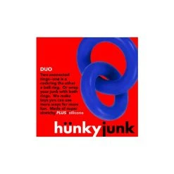 Hunkyjunk Cockring Et Ballstretcher Duo Linked