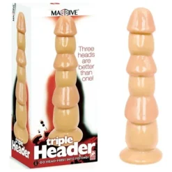 Massive Dildo Triple Header Ventouse 30.5 X 6.7 Cm