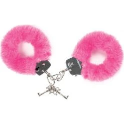 Menottes Metal & Fourrure Rose - Dildoshop