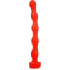 Gode Ondulé Taille Moyenne 31 X 3.6 Cm Rouge