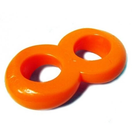 Zizi XXX Cosmic 8-ring Cock & Ball Ring Orange - Dildoshop